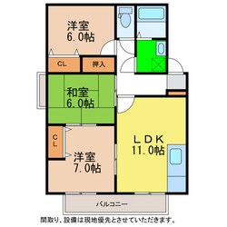 ハーバービュー金磯Ｂの物件間取画像